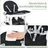 COSTWAY 3-in-1 Hochstuhl wandelbarer Fütterungsstuhl/Kinder Produktbild-Vorschau 7