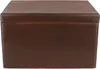 A brown wooden box with a lid. Produktbild-Vorschau