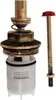 A close-up studio shot of a faucet cartridge and a threaded rod with a red cap. Produktbild-Vorschau