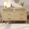 Sweiko Rattan kommode Sideboard mit 6 Schubladen, Produktbild-Vorschau 7