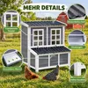 PawHut Hühnerstall aus Tannenholz, Hühnerhaus mit Produktbild-Vorschau 7