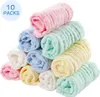 Baby Waschlappen,10 Stücke Baby Musselin Waschlappen Produktbild-Vorschau 1