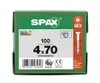 SPAX 0191010400703, Schraube, Zink, Holz, Flachkopf, Torx, Produktbild-Vorschau 16