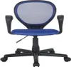 Bürostuhl Schreibtischstuhl Blau/Schwarz H-2408F/2059 Produktbild-Vorschau 2