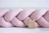 400 cm ROSA Geflochtenes Kissen Zierkissen Dekokissen Bettschlange Bettumrandung Zugluftstopper Produktbild-Vorschau