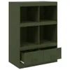 Highboard Olivgrün 67x39x95 cm Stahl Produktbild-Vorschau 7