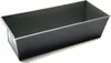 A black loaf pan with a textured surface is shown from a slightly elevated side angle on a white background. Podgląd zdjęcia produktu