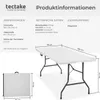 tectake® Campingtisch klappbar 183 x 76 x 74 cm Produktbild-Vorschau 5