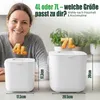 YourCasa® Komposteimer - 7L - für alltäglichen Biomüll in Produktbild-Vorschau 2