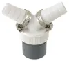 A Y-adapter for plumbing connections, likely for appliances. Produktbild-Vorschau