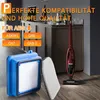 A vacuum cleaner and its accessories are displayed in a kitchen setting. Produktbild-Vorschau