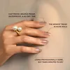 A hand with artificial nails is shown, with text overlays highlighting product features. Anteprima dell’immagine prodotto