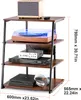 A multi-tiered media stand with audio equipment and accessories. Anteprima dell’immagine prodotto