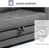 HOMCOM: Sofá cama abatible de 2 plazas, sofá tapizado en Vista previa de la imagen del producto 6