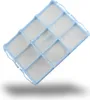 A blue and white vacuum cleaner filter, angled and shown from above. Náhled obrázku produktu