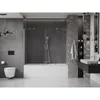 A modern bathroom with a bathtub and shower screen. Produktbild-Vorschau