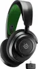 A black and green Steelseries Arctis Nova 7X gaming headset is shown against a white background. Produktbild-Vorschau