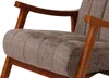 Close-up view of a chair's armrest and seat. Podgląd zdjęcia produktu