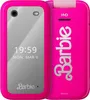 A pink Barbie flip phone is shown from the front and back. Náhled obrázku produktu