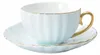 Porzellanbecher Blau 220ml Gold Edge Elegance Kaffee Produktbild-Vorschau 1
