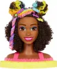 Tête de coiffure Barbie Neon Rainbow Curly Hair HMD79 Voir les images du produit 2