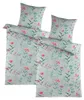Seersucker Bettwäsche Baumwolle Blumen Grau Bunt 135x200 Produktbild-Vorschau 2
