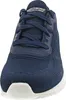 A close-up, front-facing view of a blue Skechers Bobs Squad training shoe with white laces and a white sole. Anteprima dell’immagine prodotto