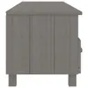 TV-Schrank HAMAR Hellgrau 158x40x40 cm Massivholz Kiefer Produktbild-Vorschau 4