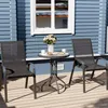 Okrúhly stôl ISLAND 60 cm + 2x stolička SOFIA čierna Náhľad obrázku produktu 11