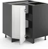Eckunterschrank Vicco R-Line Weiß Landhaus 75.6 cm ohne Produktbild-Vorschau 4