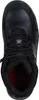 A top-down view of a black work boot. Produktbild-Vorschau