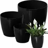 Lamela Blumentopf | Magnolia | Glanz | Schwarz | 25 cm Produktbild-Vorschau 5