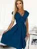 Numoco Formelle Frauenkleider Scarlett meer blau M Produktbild-Vorschau 10