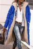 ASKSA Damen Lang Daunenmantel Warm Fleece Reversibel Produktbild-Vorschau 2