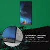 Leinwand Wanduhr Wandkunst Uhr Quarz 30x60 Nachtkulisse des Produktbild-Vorschau 5
