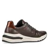 A side view of a brown sneaker with a white sole. Produktbild-Vorschau
