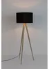 Zuiver Tripod Stehlampe Mit Stativ Holz/ Schwarz Produktbild-Vorschau 2