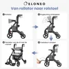 ELONEO 2-in-1 rolstoel/rolator, opvouwbaar en lichtgewicht Productafbeelding-voorbeeld 4
