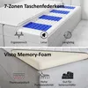 MOTIVENA Nero Chesterfield Boxspringbett 160x200 Beige Samt Produktbild-Vorschau 6