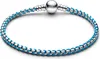 Geflochtenes Damenarmband aus Sterlingsilber mit Kordel von Produktbild-Vorschau 2
