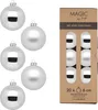 Weihnachtskugeln Glas 6cm 20 Stück - Frosty Silver Produktbild-Vorschau 3