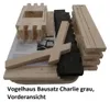 Vogelhaus Bausatz Charlie grau Produktbild-Vorschau 1