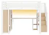 Merax Gaming Hochbett 140x200 cm, Metall Etagenbett Mit Produktbild-Vorschau 6
