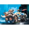 A futuristic battle truck with a detachable jet is shown in a rocky, urban environment. Produktbild-Vorschau