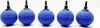 5 blaue Luftausströmer Kugeln in der Größe 5cm Produktbild-Vorschau 1