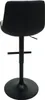 A view of the back of a black and cream bar stool on a white background. Produktbild-Vorschau