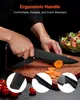 Set di coltelli da cucina VEVOR con ceppo (legno) e acciaio Anteprima dell’immagine prodotto 5