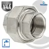tecuro Verschraubung flach dichtend Edelstahl V4A (AISI Produktbild-Vorschau 2