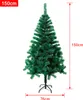 XINZI Kunstkerstboom, 150 cm, groen, PVC – Vlamvertragend, Productafbeelding-voorbeeld 2