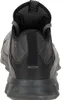 The back view of a dark gray and black sneaker. Produktbild-Vorschau